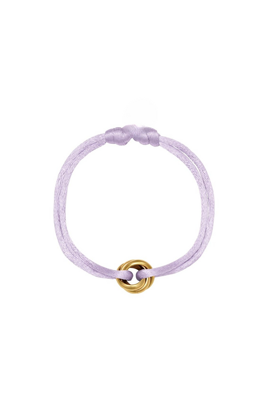 Lilac Satin Twist Bracelet